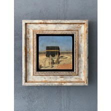 Oscar Stone Decor Taş Duvar Dekoru 20 x 20 cm Eskitme Görünümlü Çerçeve ile Şık Tasarım