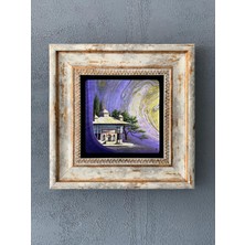 Oscar Stone Decor Çerçeveli Taş Duvar Dekoru 20 x 20 cm CDD1-40-520