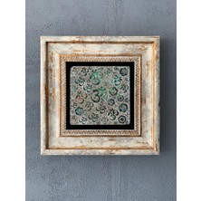 Oscar Stone Decor Çerçeveli Taş Duvar Dekoru 20 x 20 cm CDD-40-548