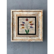 Oscar Stone Decor Çerçeveli Taş Duvar Dekoru 20 x 20 cm CDD1-40-499