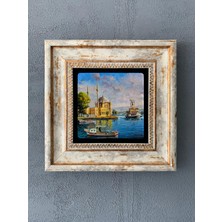 Oscar Stone Decor Çerçeveli Taş Duvar Dekoru 20 x 20 cm CDD1-40-525