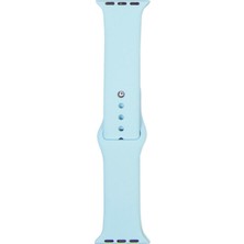 Arabulalaca Apple Watch Uyumlu 44MM Silikon Kordon 44 mm Kayış Seri 6 Turkuaz