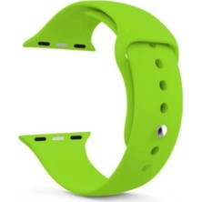 Arabulalaca Apple Watch Uyumlu 44MM Silikon Kordon 44 mm Kayış Seri 4-5 Yeşil