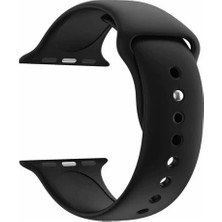 Arabulalaca Apple Watch Uyumlu 40MM Silikon Kordon 40 mm Kayış Seri 4-5 Siyah