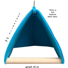 Kuş Arkadaşım Sultan Papağanı Uyku Salıncağı Rüzgar Kesen Çadır Salıncak - Mavi