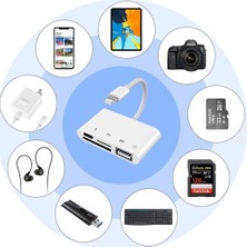 Daytona NK108L Apple iPhone Lightning To TF SD USB Dosya Aktarım Çevirici