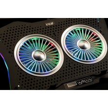 Inca INC-607 Gms Arrax Iı 2x RGB Fan 10"-18" Gaming Notebook Soğutucu