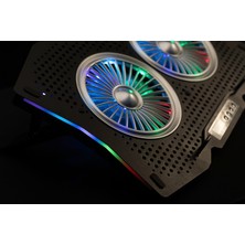 Inca INC-607 Gms Arrax Iı 2x RGB Fan 10"-18" Gaming Notebook Soğutucu