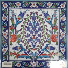 Can Seramik - 40*40 Cm. El Dekoru Kütahya Çinisi