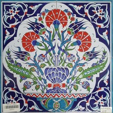 Can Seramik - 40*40 Cm. El Dekoru Kütahya Çinisi