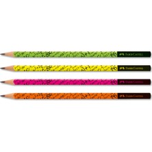 Faber-Castell 4'lü Kurşun Kalem Seti Renkli Tasarımlar ile Yazım ve Çizim İçin Yerli Üretim