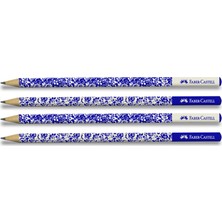 Faber-Castell Kurşun Kalem - Floral - 4'lü