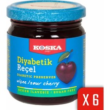 Koska 240 gr  Vişne Reçeli 6 Adet