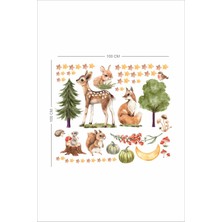Piksel Grafik Orman Arkadaşlar Çocuk Odası Sticker