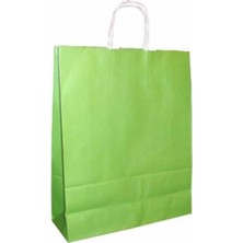 32*41*12 Yeşil Saplı Kağıt Çanta 24 Adet
