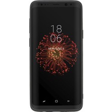 Burkley Samsung Galaxy S9 Plus Efektli Vişne Deri Arka Telefon Kılıfı