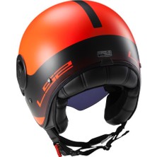 Ls2 Cabrio Mat Turuncu Kask