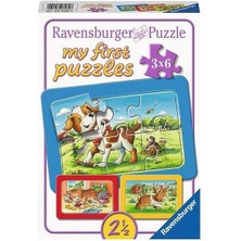 Ravensburger 3x6 Parça Puzzle Animal Friends 070626