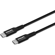 Philips DLC5206C Usb-C - Usb-C Örgü Data ve Şarj Kablosu 2m