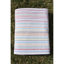 Baveno Outlet  Pamuk Çizgili 150 x 150 cm Plaj Havlusu