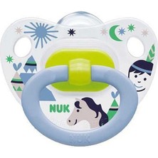 Nuk Happy Days 6-18 Ay Silikon Emzik Mavi No: 2