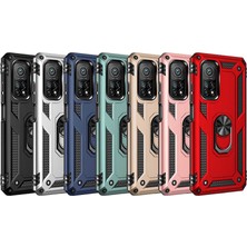 Zore Xiaomi Mi 10T Pro 5G Kılıf Zore Vega Yüzük Standlı Zırh Kılıf