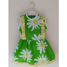 Terzim Ayşenur Yazlık Bebek-Çocuk Elbise Yeşil