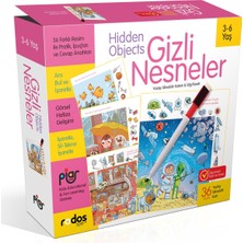 Piar Kids / Gizli Nesneler-Hidden Objects / 3-6 Yaş / Gizli Resmi Bul ve İşaretle