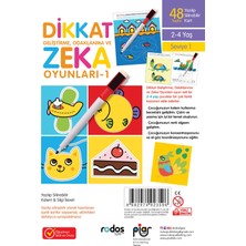 Piar Kids /Dikkat Geliştirme, Odaklanma Ve Zeka Oyunları / Seviye 1 / 2-4 Yaş