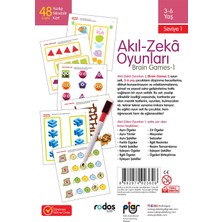 Piar Kids / Akıl-Zeka Oyunları 3-6 Yaş / Seviye 1