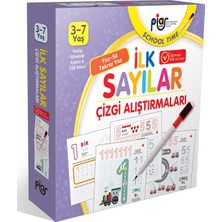 Piar Kids / İlk Sayılar-Çizgi Alıştırmaları / Yaz-Sil-Tekrar Yaz / 3-7 Yaş