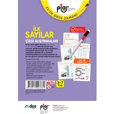 Piar Kids / İlk Sayılar-Çizgi Alıştırmaları / Yaz-Sil-Tekrar Yaz / 3-7 Yaş