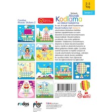 Piar Kids / Stickerlı Mozaik Kodlama ve Dikkat Geliştirme 2 /Seviye 2 / 2-5 Yaş