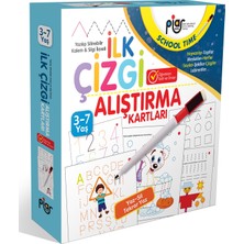 Piar Kids / İlk Çizgi Alıştırmaları Kartları 3-7 Yaş