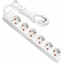 Viko Altılı Uzatma Topraklı Ara Kablosu Çocuk Korumalı 5 M