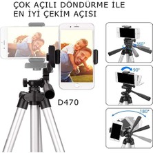 Oem 3110 Fotoğraf Makinesi ve Cep Telefonu Tutucu Tripod