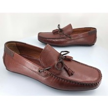 Aronay 084 Deri Püsküllü Erkek Loafer Babet