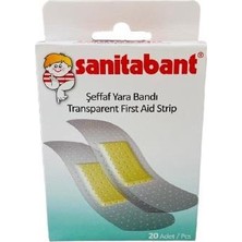Sanitabant Şeffaf Yara Bandı 20 Li 1 Kutu