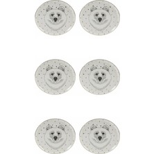 Porland Forest Bear Düz Tabak 20cm 6'lı 04LFH000451