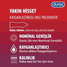 Durex Yakın Hisset 20'li İnce Prezervatif