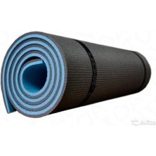 16 mm Mavi Siyah Çift Taraflı Spor / Kamp Matı 180 x 60 x 1,6 cm