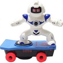 Beyazkuş Oyuncak Sesli Işıklı Kaykaylı Oyuncak Robot