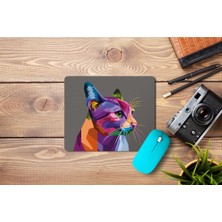 Wuw Ilustrasyon Kedi Temalı Dikdörtgen Mouse Pad