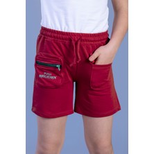 Toontoy Kids Toontoy Kız Çocuk Cebi Fermuar Kapatmalı Nakışlı Şort