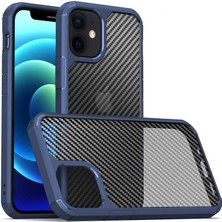CoverZone Apple iPhone 12 Pro  Çzigili Kenarları Renkli Koins Kılıf Mavi