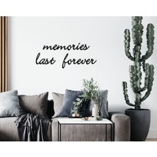BK Gift Memories Last Forever Ahşap Duvar Yazısı