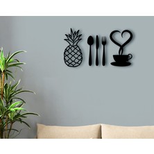 BK Gift Ananas Tasarımlı Ahşap Duvar Yazısı