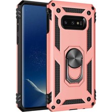 Kilifone - Galaxy S10E - Kılıf Yüzüklü Çift Katman Zırh Tank Vega Kapak