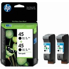 HP 45 CC625AA Ikili Paket Siyah Kartuş