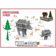 Wood and Cute 3D Puzzle BEAR-0020